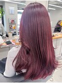 艶感ライトバーガンディロングヘア【RISA】
