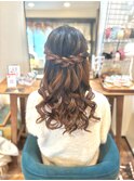 ハーフアップ