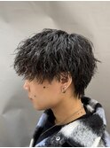 メンズパーマツイストスパイラルシャドウパーマ