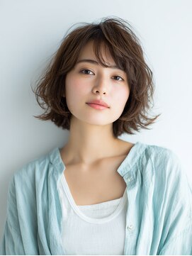 ニスル 上尾店(NISURU) 似合わせカット/大人ガーリー/ダークアッシュ/着物/上尾/上尾駅