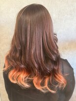 リアン ヘアー(Lien hair)&nbsp;#ダブルカラー　#サンセットオレンジ