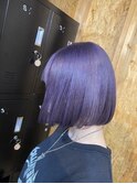 ボブ/ブルージュベージュ/ブリーチ/ダブルカラー/駅南
