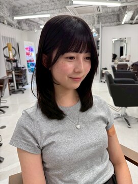 ハピネス 王寺店(Happiness) ミディアムレイヤー/顔まわりレイヤー/顔周りカット/髪質改善