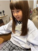キッズカット×ロングスタイル/ブランジュ/重めバング/入学式