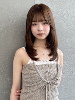 ロンドシエル 横浜(Lond ciel)&nbsp;オリーブグレー/韓国風巻き/レイヤーカット/くすみベージュ/横浜