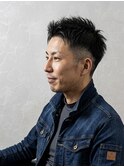 大人男子のフェード×アップバング！好感度抜群のベリーショート