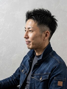 メンズ グレネイド(MENS GRENADE) 大人男子のフェード×アップバング!好感度抜群のベリーショート
