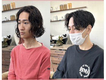 シラス(SiLasu)の写真/【宇都宮/東武】≪メンズ特化サロン≫トレンドを抑えながら“カッコよく、似合う”パーマスタイルに◇
