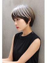 ブランニュー オーバー 難波店(Brandnew over)&nbsp;【Brandnew】ショート＿アンブレラカラー＿ブリーチ