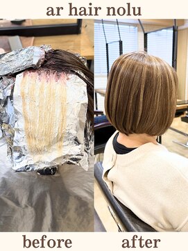 アールヘアノル(ar hair nolu) 白髪ぼかしハイライト 13