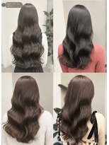 ルノヘアー(Lunohair)&nbsp;オリーブグレー×レイヤーカット×秋カラー×ブリーチなしカラー