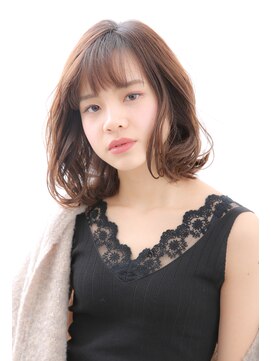 ミーツ meets+ 【meets】素肌が白く見える透明感カラー&小顔カット