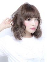 ヘアリゾートユア 新大久保店(hair resort YuA) フェミニンミディアムヘア