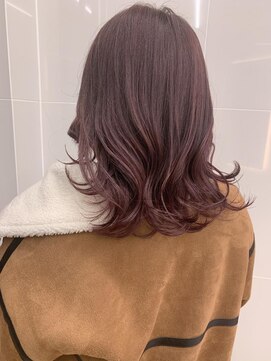 ヨーク(yoke.) 極細ハイライトで作る、ふんわりラベンダーピンク♪