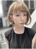 「NUDE」#ボブショート Aラインボブ 透明感 フレンチガーリー