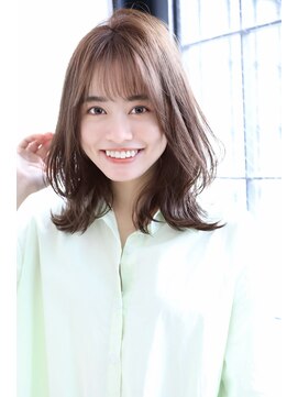 ボヌール オオサカ(Bonheur OSAKA) 【韓国風】大人レイヤーボブ_カーキグレージュマッシュショート