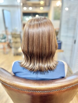 ワン エイティー ディグリース 恵比寿(180°One Eighty Degrees.) くびれミディボブ/ハイライトベージュ