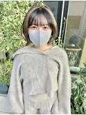 10代20代30代インナーカラーベージュ