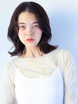 ヘアサロンガリカアオヤマ(hair salon Gallica aoyama) 【丸山日向】くびれミディアム x ナチュラルな地毛風カラー