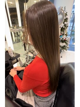 エアー 銀座タワー(AIR) ツヤ髪スタイル/くすみカラー/美髪/ケアカラー　【榛葉】