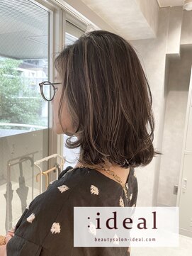 アイディール(:ideal) ハイライトで立体感あるスタイルに♪