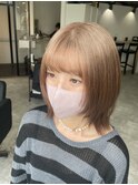 #黒髪#ボブルフ#ネビージュ#小顔#ワンレン