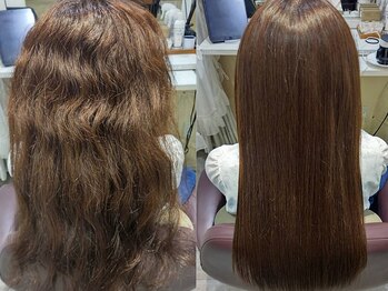 髪質改善 ソアリス 烏丸丸太町店(soiris)の写真/【髪質改善専門サロン】髪質改善の”専門店”だからこそ、薬剤だけに頼らず技術で自然なストレートヘアに。