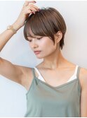 20代30代大人可愛いショートボブ/大人美人ショートヘア/前髪