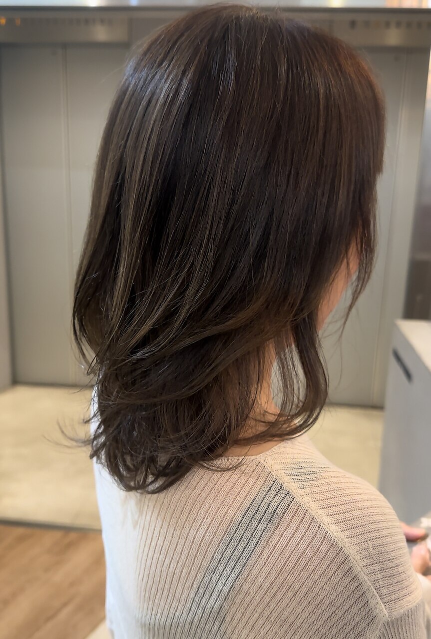 伸ばしかけヘアをお洒落に！ワンカールデジタルパーマ：L234911846