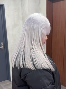 ニコ トウキョウ 渋谷(nico TOKYO) ホワイトシルバーダブルカラーケアブリーチハイトーン