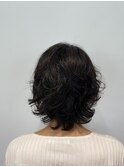 大人の無造作パーマ