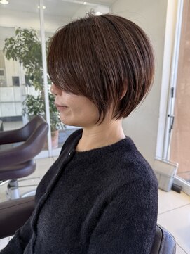 ハピネス 西大寺店(Happiness) ショートカット×ひし形ショートボブ×レイヤー30代40代50代