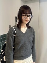 コヨミ バイ シキ(koyomi by SHIKI)&nbsp;深みボルドー/ぱつっとライン感のあるstyle