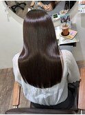 髪質改善 スーパーロング ワンレングス レイヤー 韓国風巻き