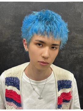 ルース(LOOSE) spiky short ,mizuiro