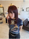 ブリーチなしダブルカラーで作るボルドーカラー