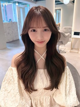 マインバイアフロートギンザ(MYNE by AFLOAT GINZA) 大人かわいい/韓国ヘア/アッシュグレージュ/後れ毛/サイドバング