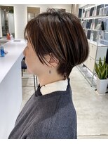 ステアケース 武蔵小杉店(stair:case)&nbsp;大人ショート/ショートボブ/白髪ぼかしハイライト/武蔵小杉