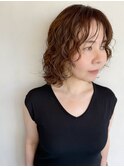 【asuka】長め前髪ボブパーマニュアンスパーマ大人ボブ