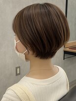 クラン 岡本(Chlan)&nbsp;マロンベージュ×ひし型ショート