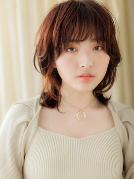 カバーヘアアンドスパ ブリス 浦和(COVER HAIR&SPA bliss) 小顔ウルフパーマくびれミディアムレイヤーA3浦和20代30代40代