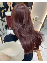 ジーナ 福岡藤崎(Zina)&nbsp;ピンクブラウンカラー/髪質改善トリートメント/透明感カラー