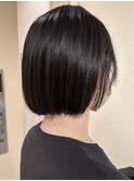 20代30代切りっぱなしボブミニボブタッセルボブアッシュブラック
