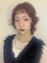 クーエフー(coo et fuu)&nbsp;ふんわり秋冬パーマ透明感ピンクブラウン小顔ナチュラル可愛い