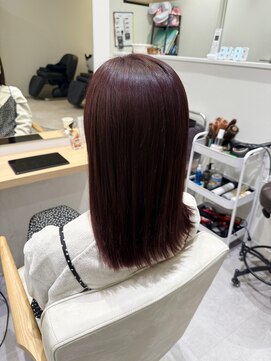 ブランシュ 南行徳店(BLANCHE) 髪質改善カラー/透明感カラー/チェリーレッド/レイヤーカット