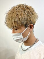 エルマーク 梅田(L-MARK)&nbsp;ダブルカラー/ツイストパーマ/スパイラルパーマ/men's