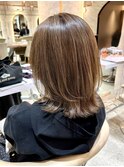◯ハイレイヤーカットバタフライカットハイライトレイヤーボブ