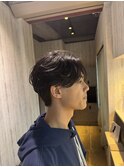 新宿シャドウパーマルーズパーマ刈り上げショートマッシュメンズ
