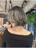 コントラストハイライト レイヤーボブスタイル