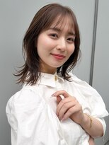 ノラ ヘアーサロン(NORA HAIR SALON) ナチュラル小顔前髪あり後れ毛サイドバング結べるボブくびれヘア
